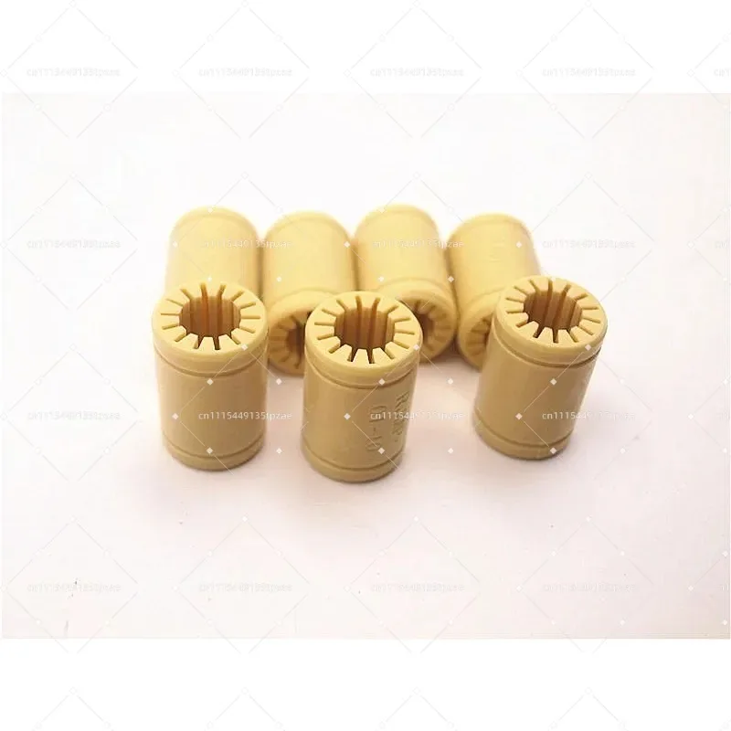 7Pcs Solid Polymer LM10UU Bearing 10mm Shaft Compatible with Igus Drylin RJ4JP-01-10 for Prusa RepRap Flashforge 3D Printer
