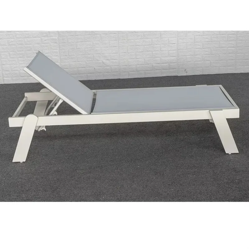 OEM Beach Sun r White Chaise  Garden Outdoor Furniture Set