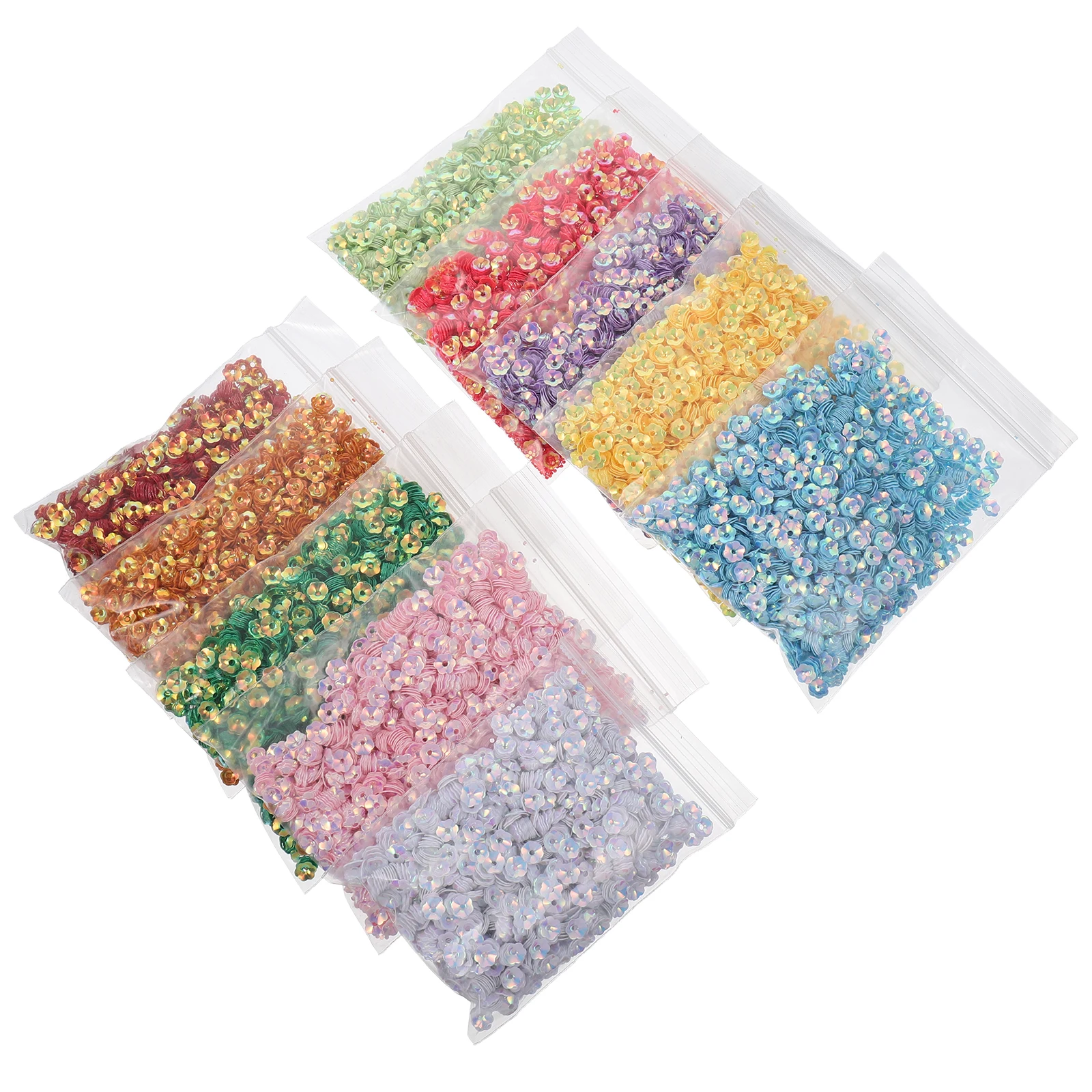 

10 Pcs Plastic Sequins for Crafts Christmas Decoration DIY Epoxy Materials Plum Blossom Design Bright Colors Jewelry Accessories