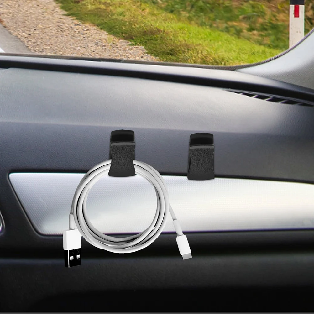 

4pcs Car Hook Accessories Durable Dashboard ganizer Sunglasses Ticket Card Coin Holder Vehicle Wall Hangers Visor Clips For Cars