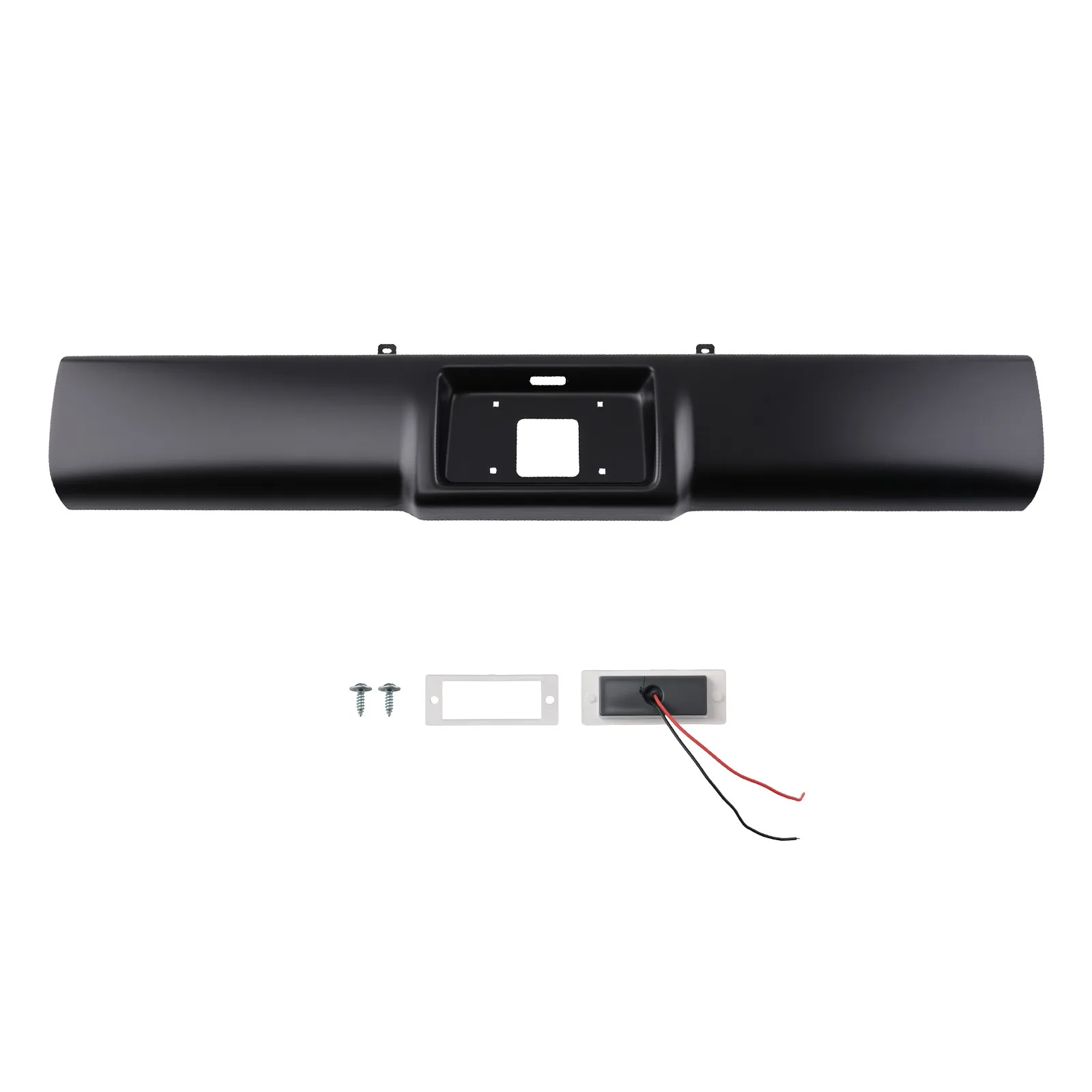 Black Rear Roll Pan for Chevrolet Suburban Silverado 1992-1994 Steel