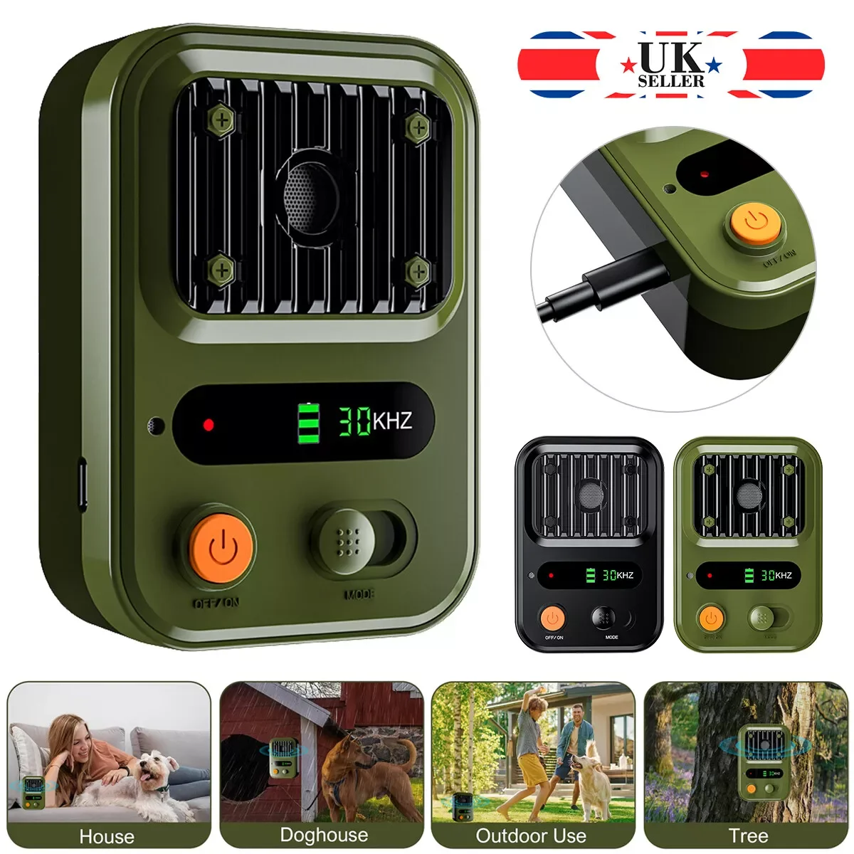 Nuevo dispositivo ultrasónico para detener ladridos, dispositivo para conducir perros, dispositivo de entrenamiento para prevenir el ruido, dispositivo automático para detener ladridos de perros