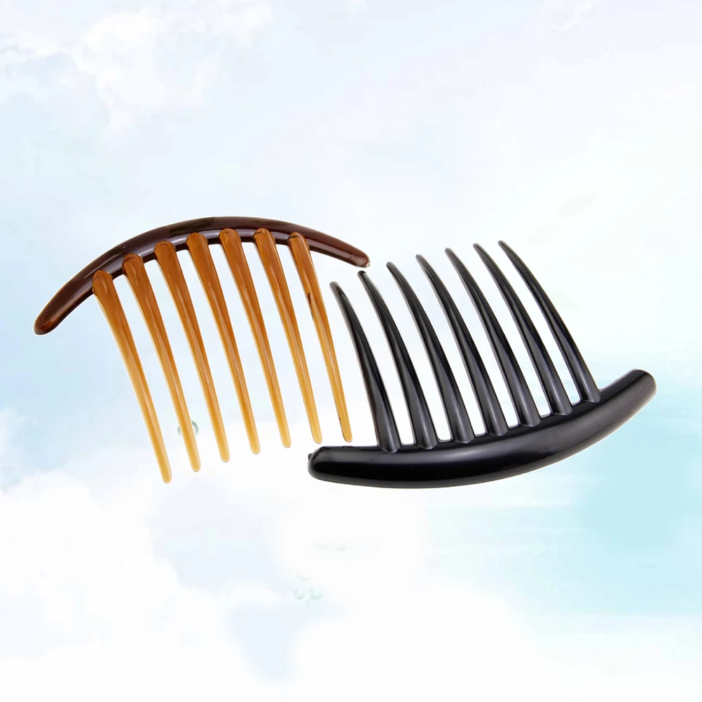 20 Stück Haarnadelkamm, exquisites Design für Frauen, Schwarz, Braun, Hochzeit, Party, Frisur, Zubehör, sicherer, langlebiger Kunststoff