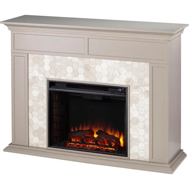 Furniture Marble Tiled Electric Fireplace -  Medium Major Appliances Home