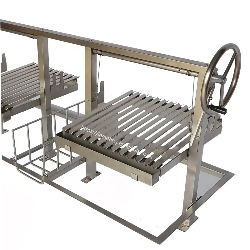Stainless Steel New Style Argentinian Grill With Wood Basket From Bbq BBQ