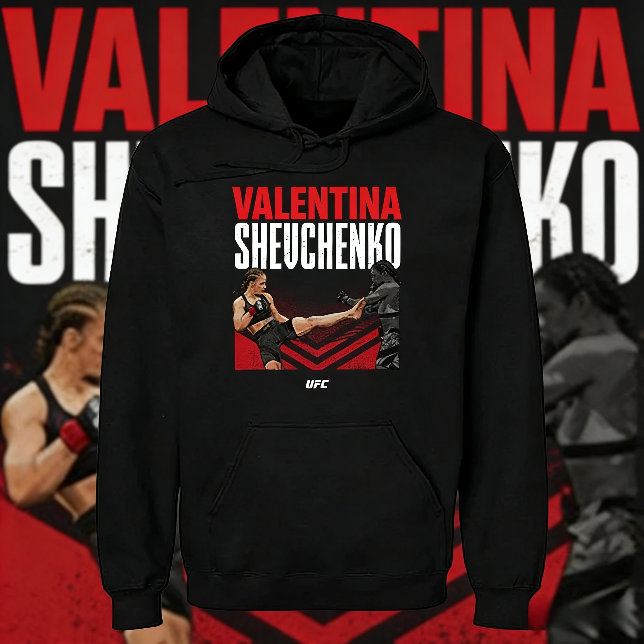 

Толстовка с капюшоном UFC Valentina Shevchenko, 2025-26, осенне-зимняя рубашка с капюшоном из чистого хлопка, подходит для мужчин и женщин