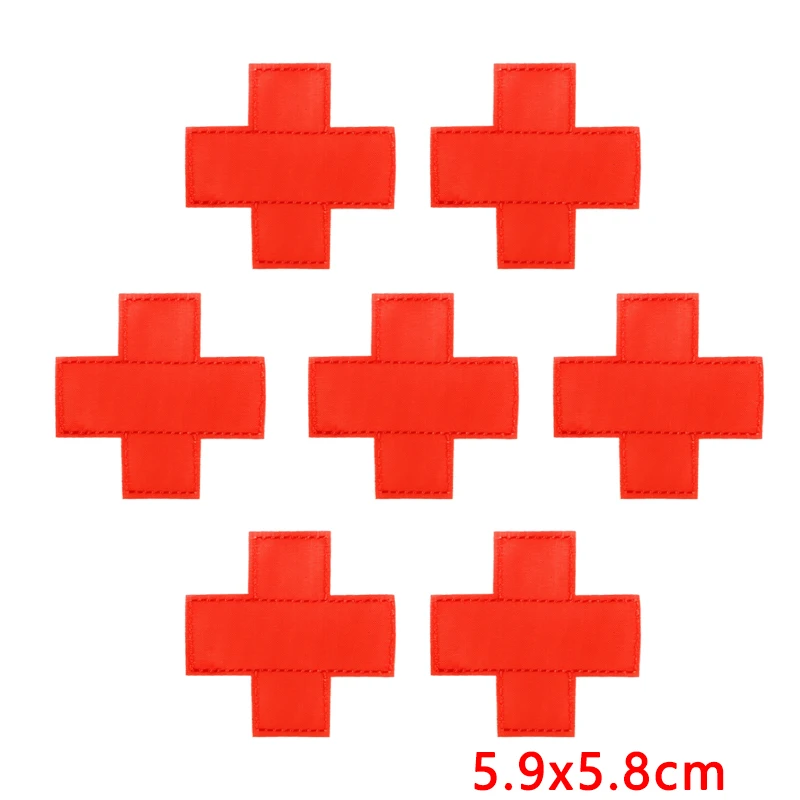 10 Pcs/Lot Wholesale Red Cross Embroidered Patches On Clothes Heart-Shaped Sequins Patch Iron On Patches For Clothing Stickers