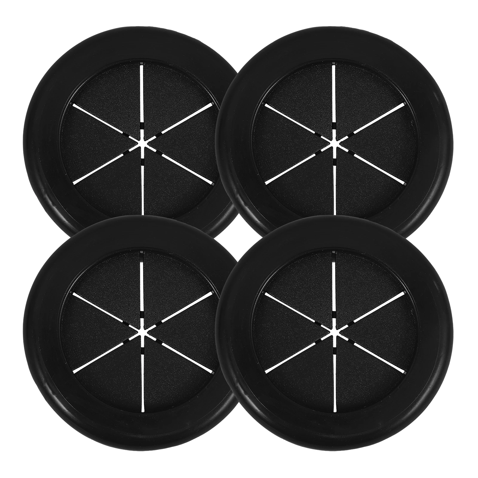 

4pcs Black Grommets Dual Grommets For Countertops Sided Wire Protection Hole Covers Waterproof Cable Management Desk Hardware