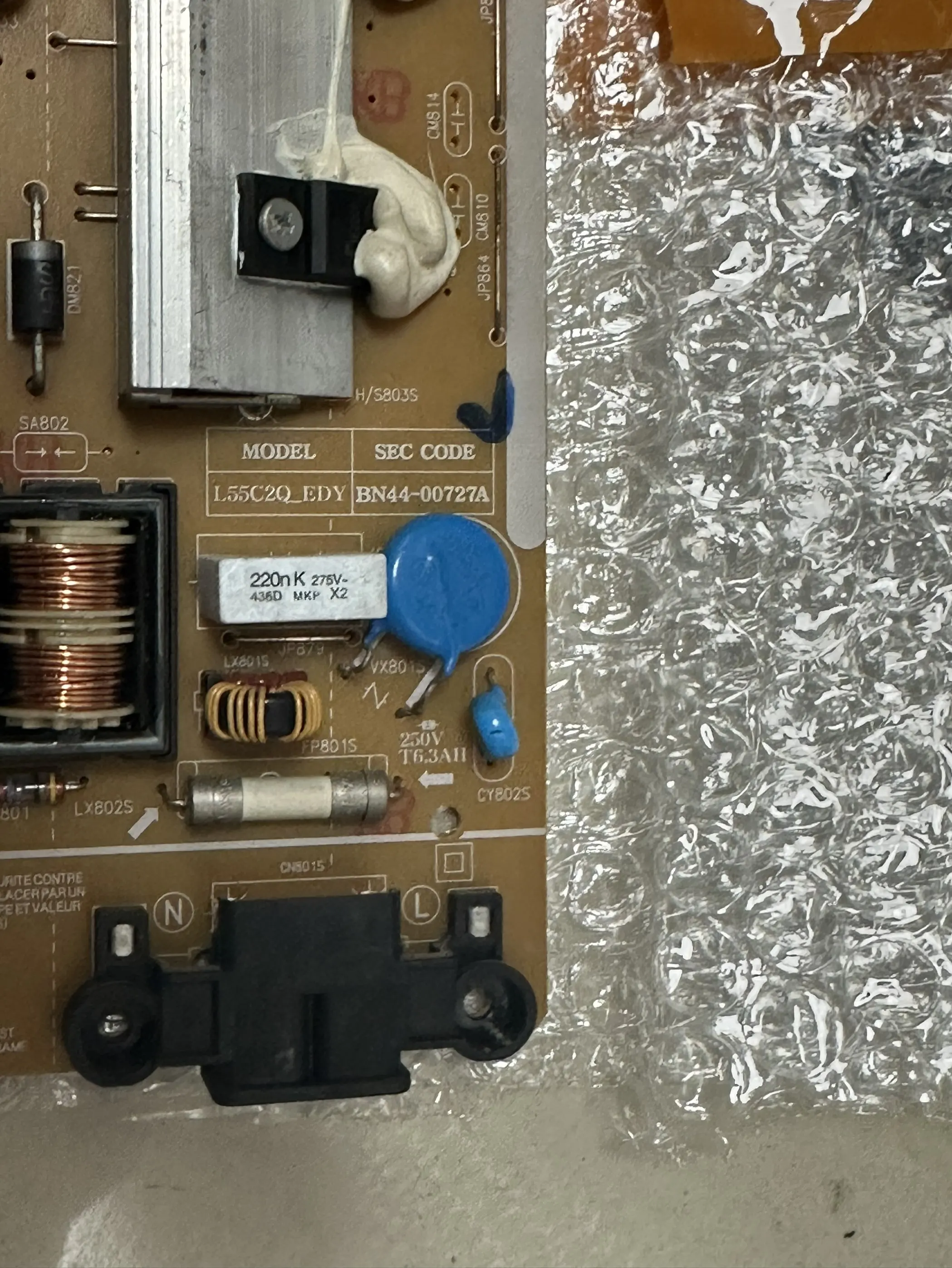 

Оригинальная плата питания ЖК-дисплея UA55H6800AJ BN44-00727A L55C2Q-EDY