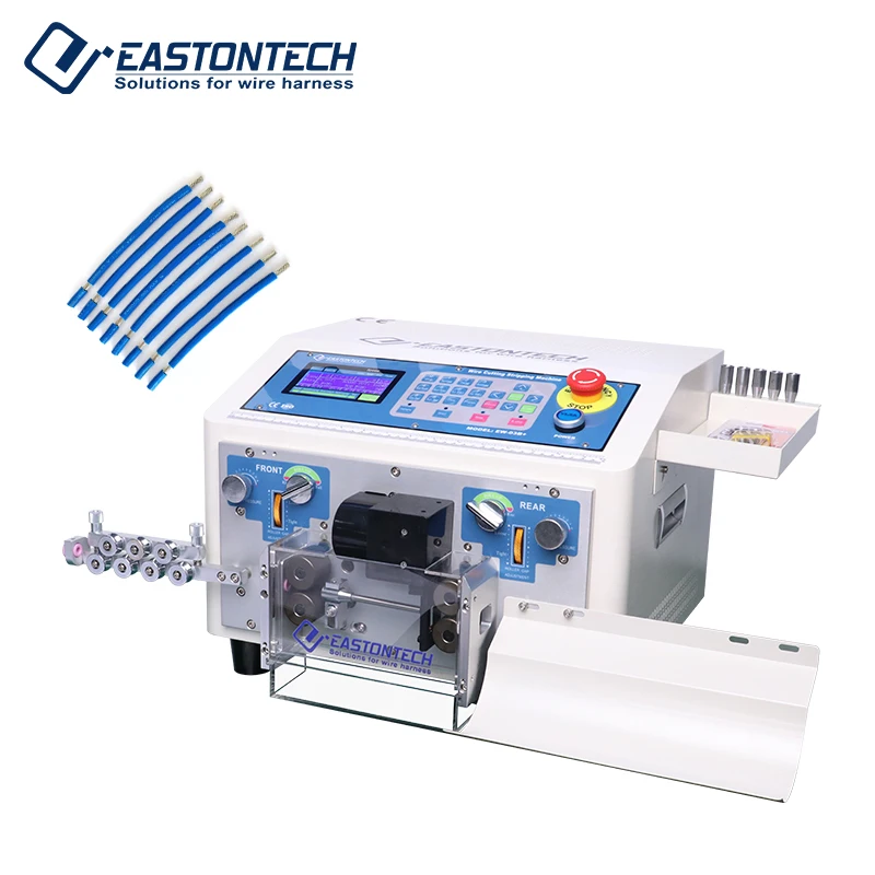 EW-02A+ Automatic Touch Screen 6mm2 Wire Stripping Cutting Machine