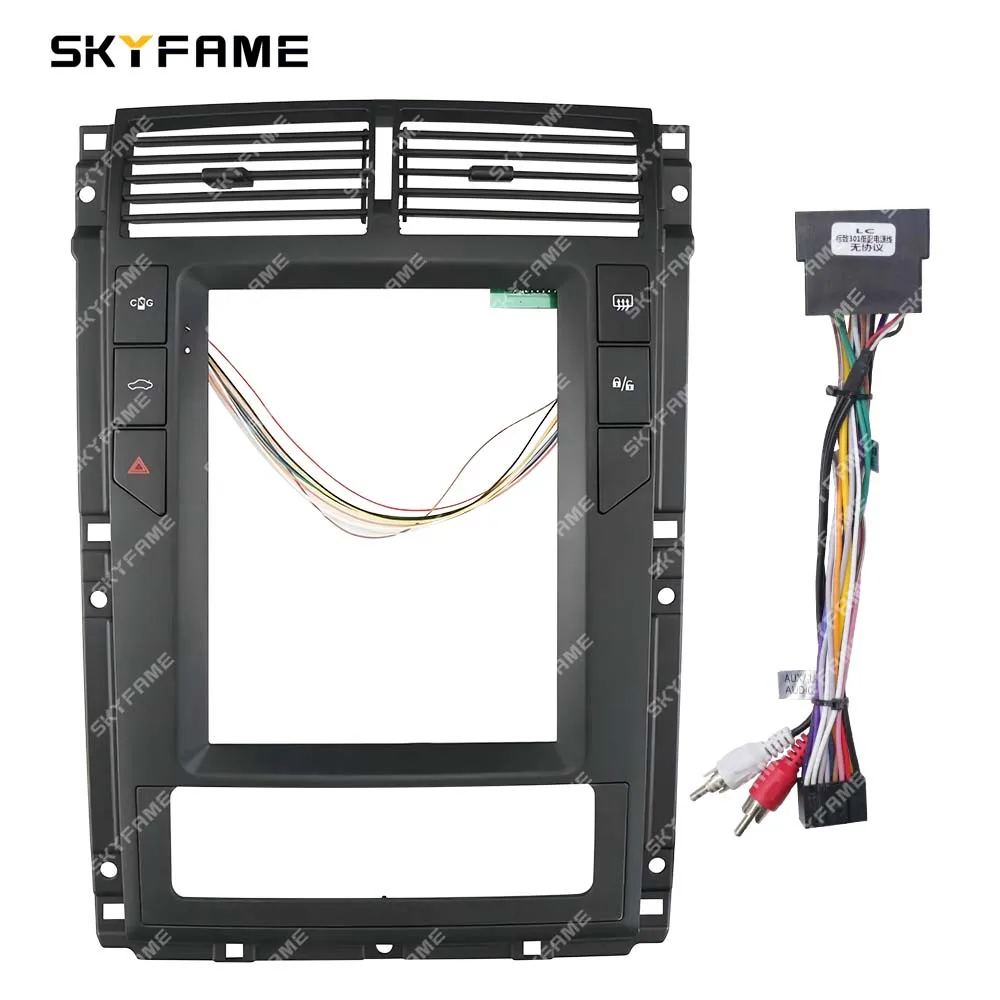 SKYFAME автомобильная рамка, адаптер для фасции, декодер, Android радиоприемник, комплект панели для приборной панели для Peugeot 405