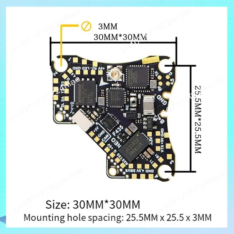 A17Z F435 NEO 1S AIO ICM42688P 16MB ICM42688P 16MB 5A 4-In-1 ESC Dshot300 TYPE-C สําหรับ RC FPV Drones