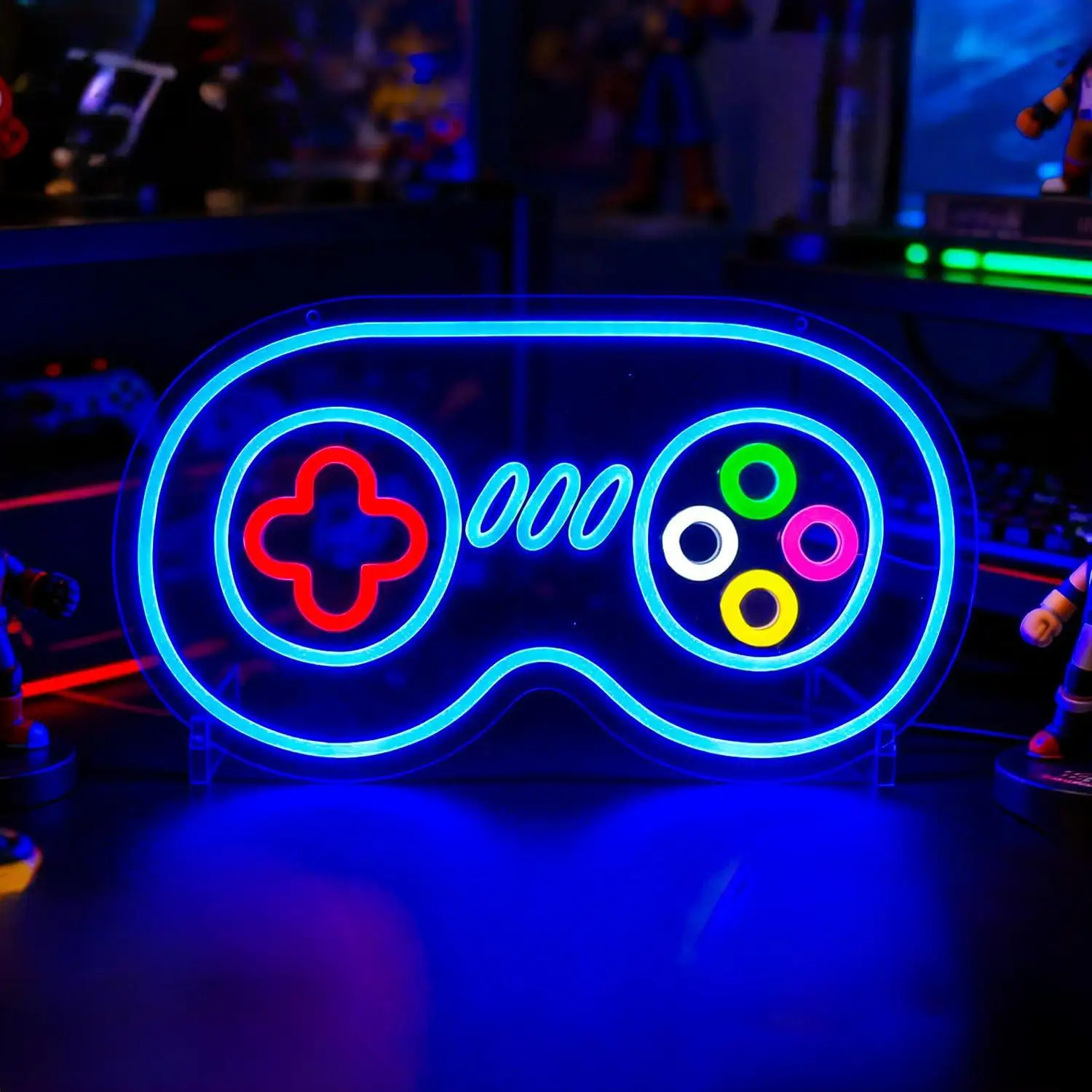 

Gamepad Neon Sign USB Powered LED Dimmable Neon Lights for Gaming Room Playroom Decoration Special Gifts for Boys Wall Light