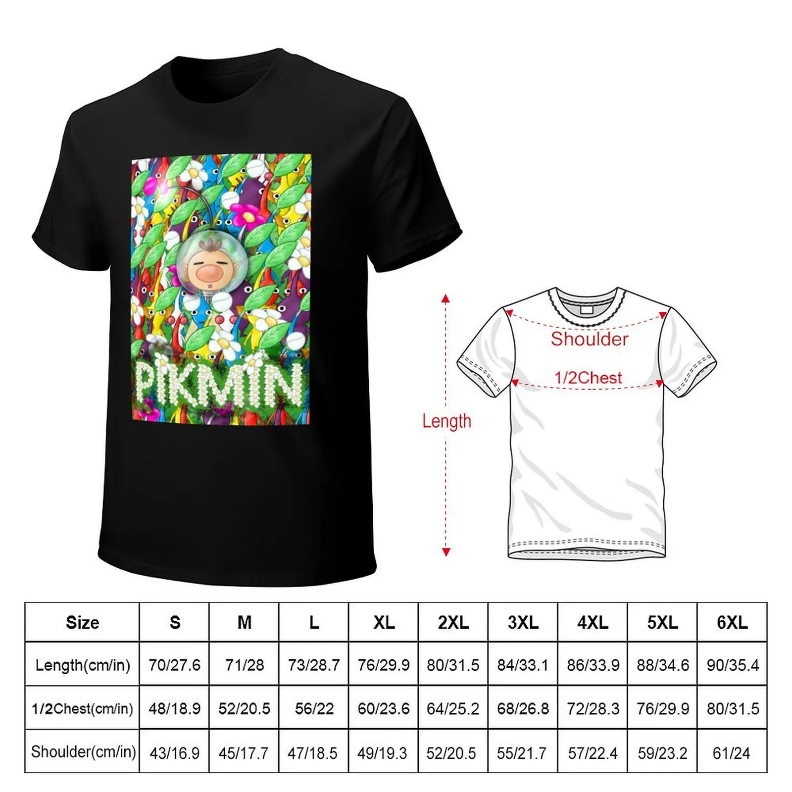 PIKMIN - Crowded Olimar T-Shirt Big and Tall Gym T-Shirt