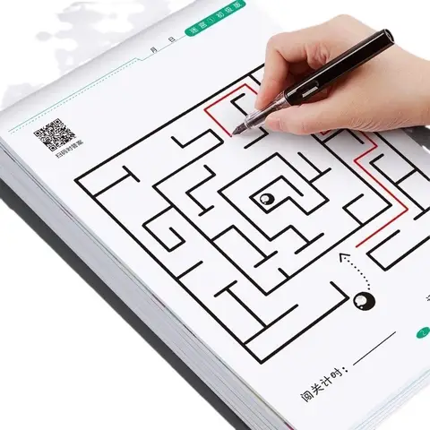 Children Concentration Maze Training Book Intelligence Brain Thinking Development Training Toy Baby Maze Game Educational Book