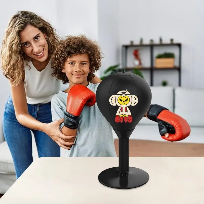 

Freestanding Punching Bag Cartoon Pattern Punching Bag Boxing Gear Punching Bag With Suction Cup Sports Trainer Workout Kit For