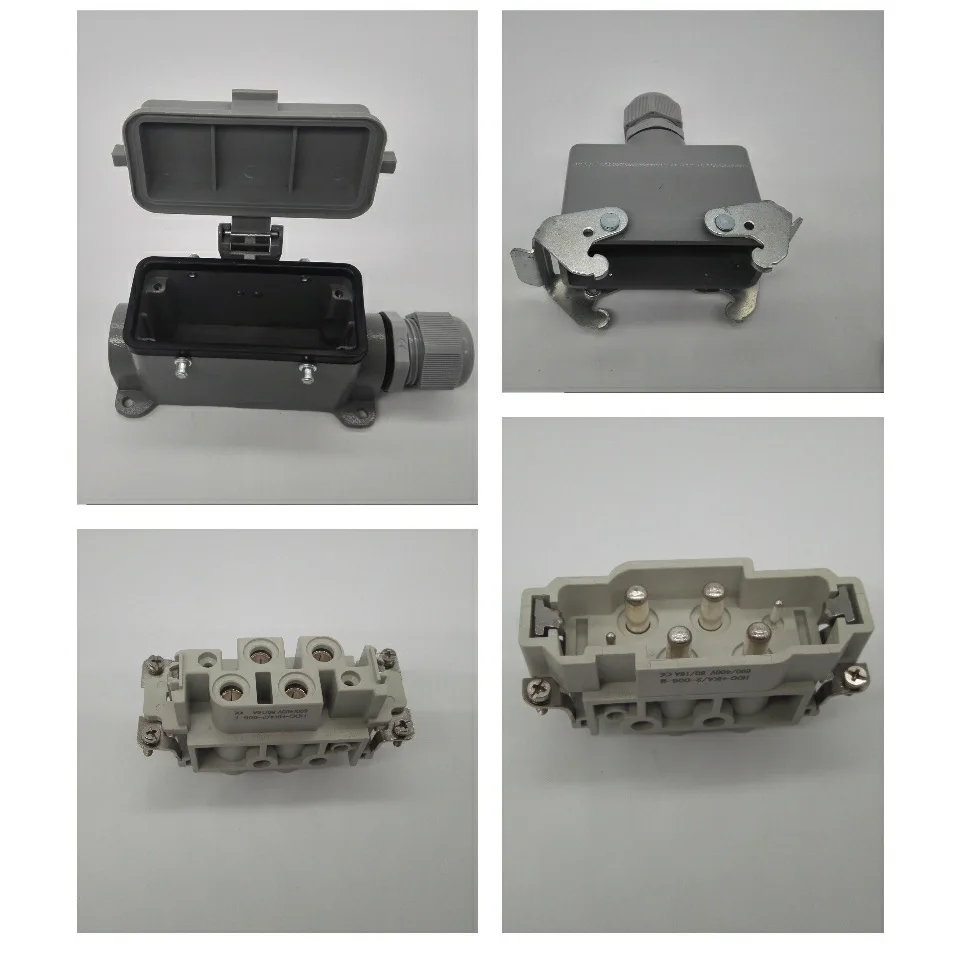 Heavy duty connector aviation plug rectangular high current industrial connector 80A4 core high current connector