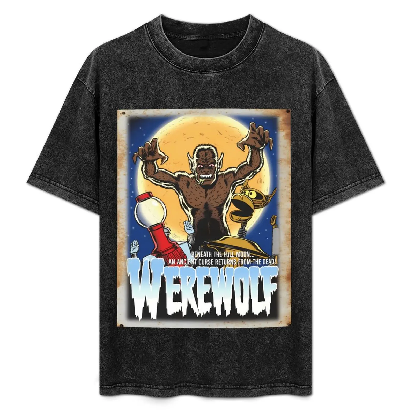 

Mystery Science Rusty Barn Sign 3000 - Werewolf T-Shirt Fitness Training Breathable Tee