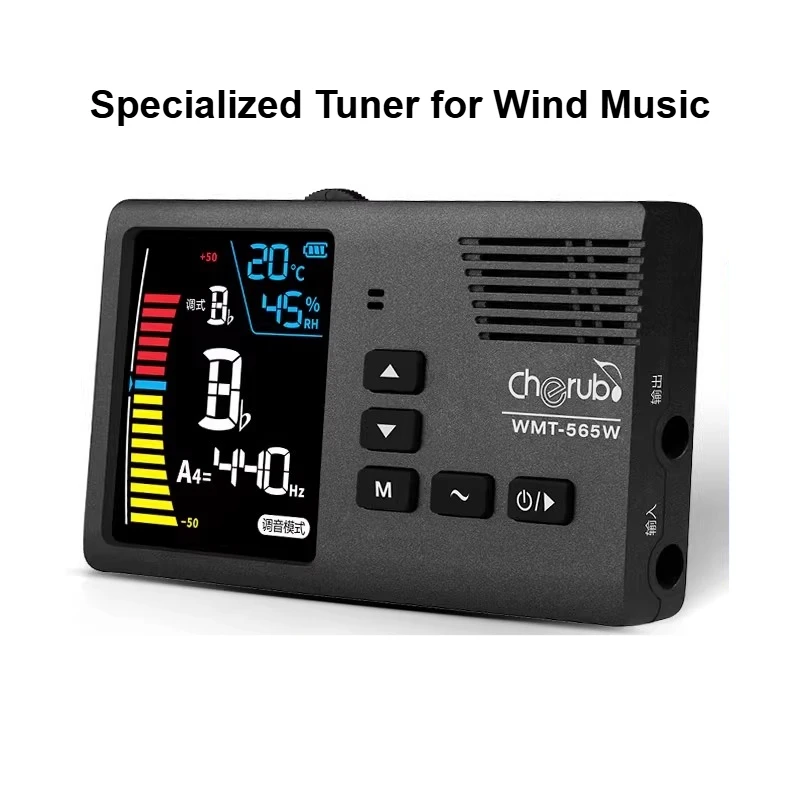MT-40W Seruling/Saksofon/Tuner Angka Kecil Gitar Angin Tuner Metronom Daya Tahan Layar Warna LED Aksesori Alat Musik