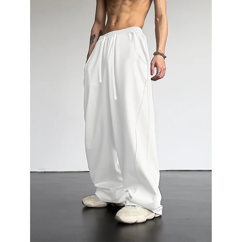 Vintage Casual Pants Men's Loose High Street Straight Pants