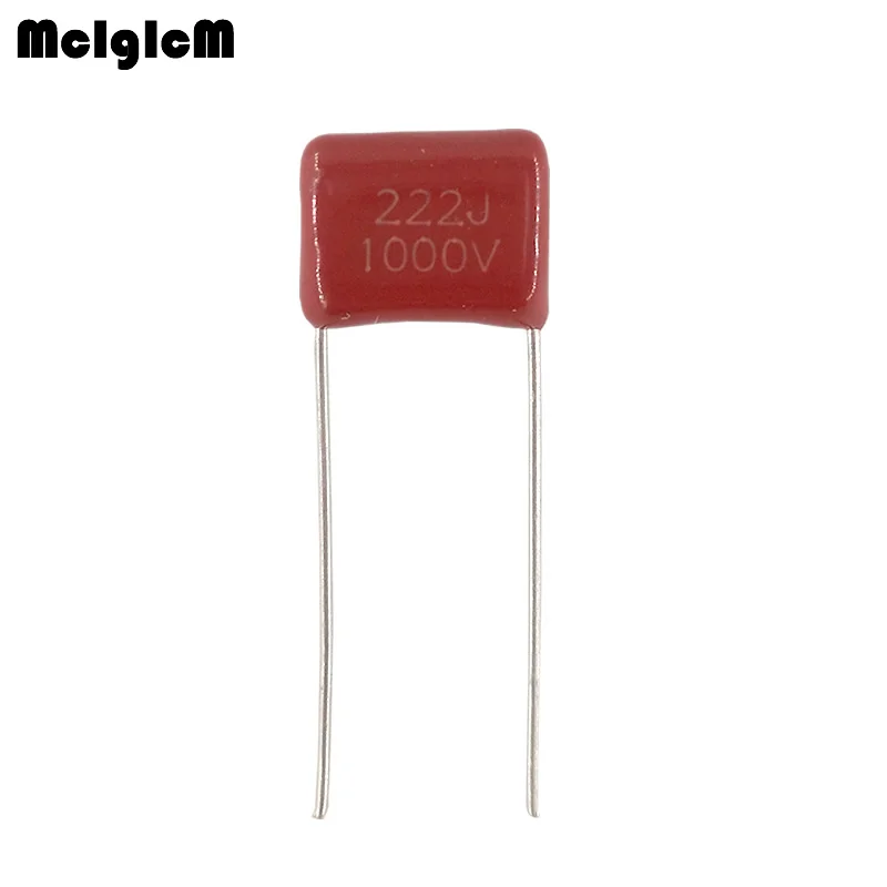 

1000 pcs 222 2.2nF 1000V CBB Polypropylene film capacitor pitch 10mm 222 2.2nF 1000V