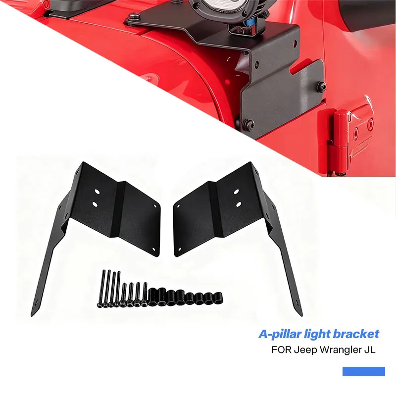 

Аксессуары для бездорожья 4x4, кронштейн для освещения на стойке, светодиодный светильник, держатель для Jeep Wrangler JL 2018+