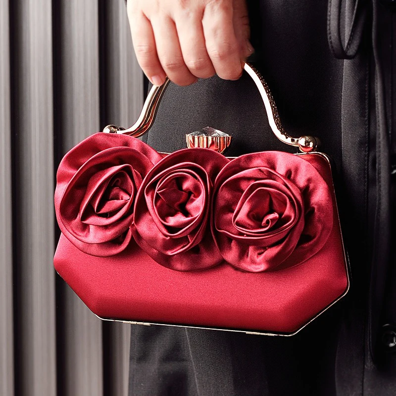 

Модная женская сумка в форме цветка, свадебный клатч, ужин, клатч, сумки, дизайнерские женские сумки через плечо, женские сумки