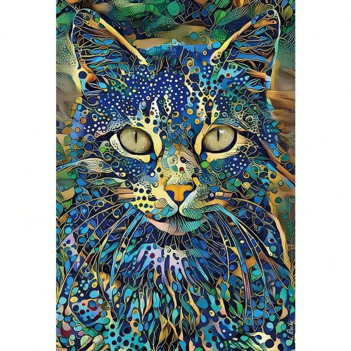 

1000 Pieces Jigsaw Puzzle Colorful Cat Patterns Jigsaw Puzzle Educational Toy for Adult Games Christmas Gift Exercise Your Brain