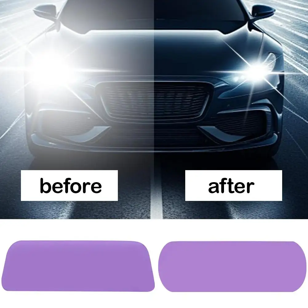 Rearview Mirror Anti-glare Film Anti Fog Film Auto Night Reversing Glare Protection Sticker Accessories view 2