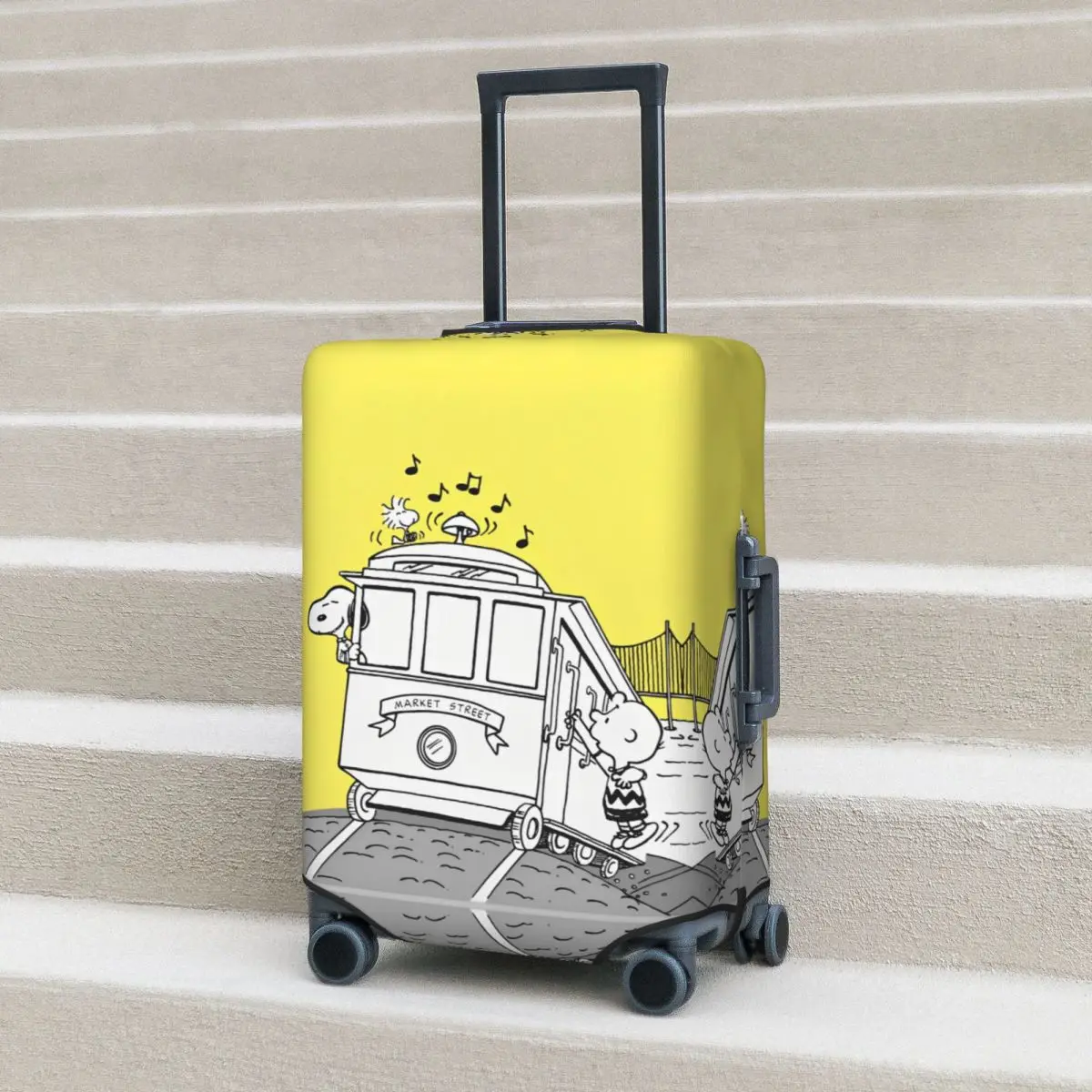 Snoopy Suitcase Cover Flight Useful Luggage Case Travel Protector