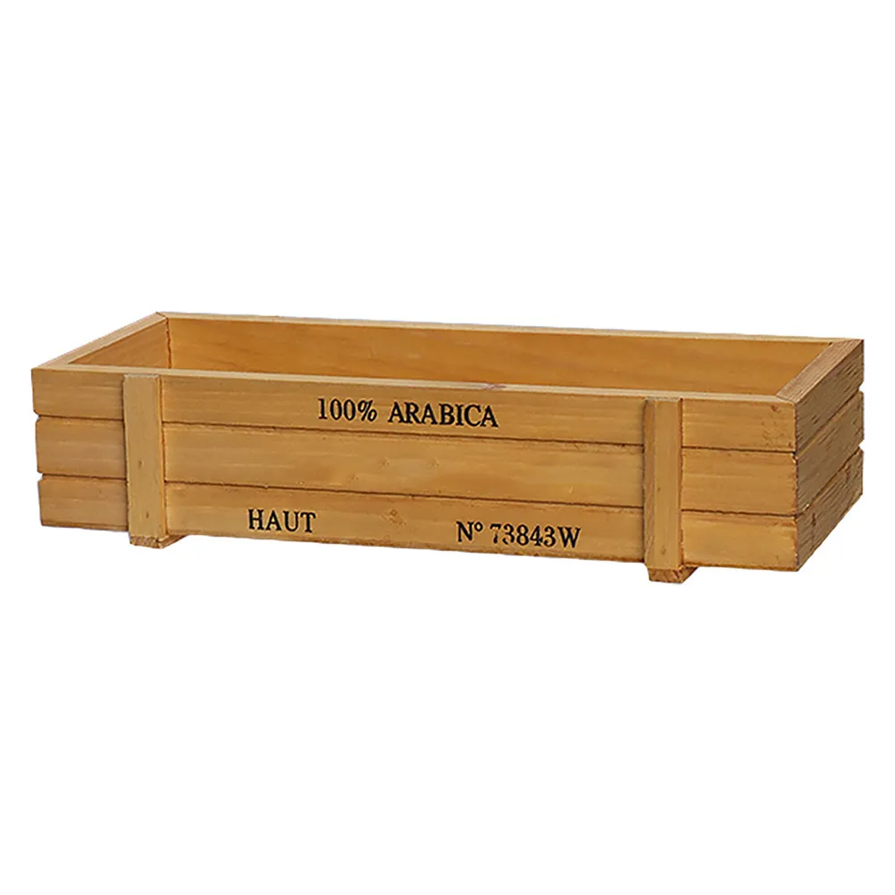 Wooden Wine Tool Storage Box Retro Bar Organizer Desktop Display Case for Hotel KTV Sundries