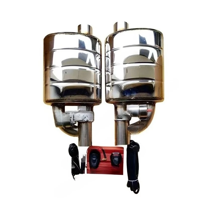 Universal New Style Car Exhaust Muffler with Electric Remote Control Valve 63mm 76mm 304/201