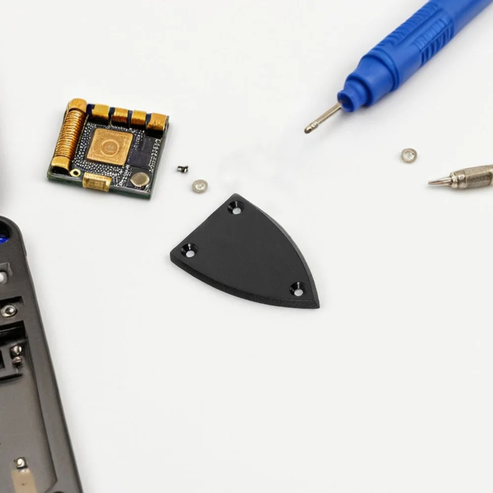 

3Pcs Guitar Truss Rod Covers Black Durable ABS Material Precision Tuning Protection Replacement Covers for Electric Guitar