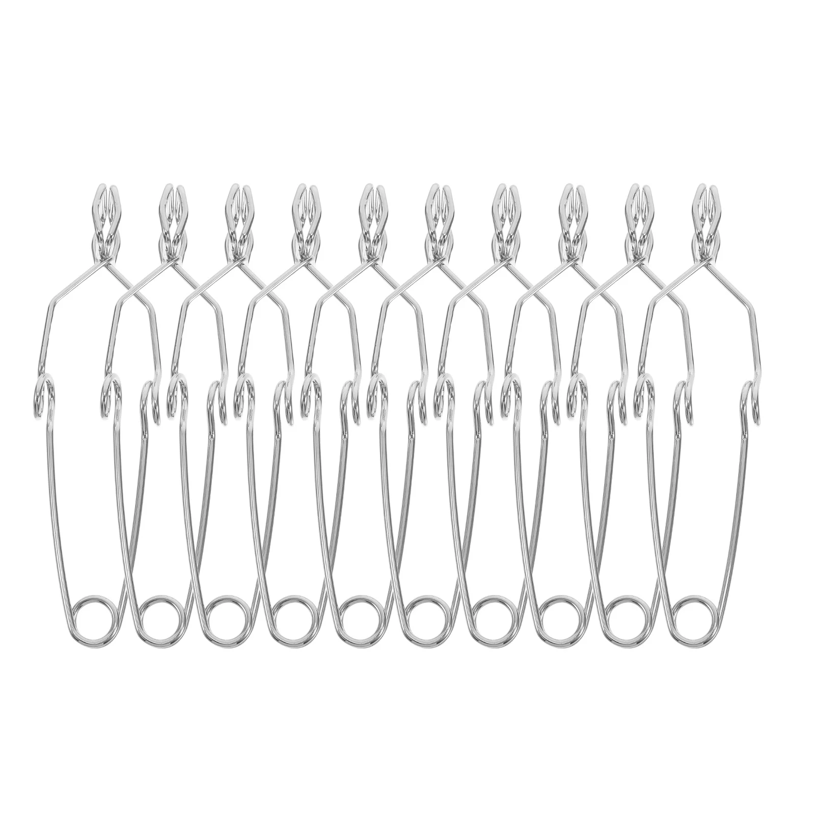 

10 Pcs Laboratory Test Tube Clamp Beaker Clamps Finger Extension Large Stand Holders Gripper Iron Clip