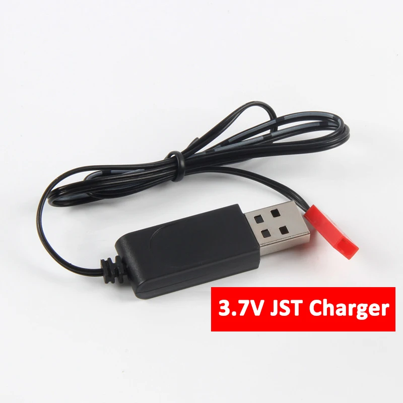 

3.7V JST Charger Spare Part for RC Drone Quadcopter USB Charger Battery Charger Replacement Accessory