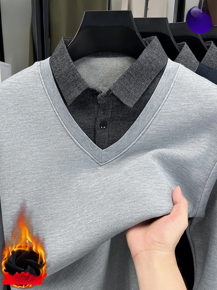 

Новая мужская зимняя футболка TUCANO с длинным рукавом, на флисовой подкладке, утепленная, с интегрированным бархатным слоем, теплая базовая футболка свободного кроя