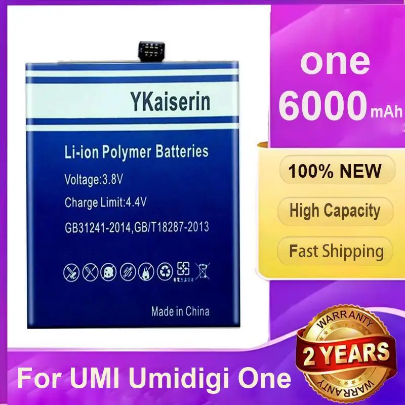 

Mobile Phone Battery Fast Shipping Prolonged Performance For Umidigi Umi One 6000Mah