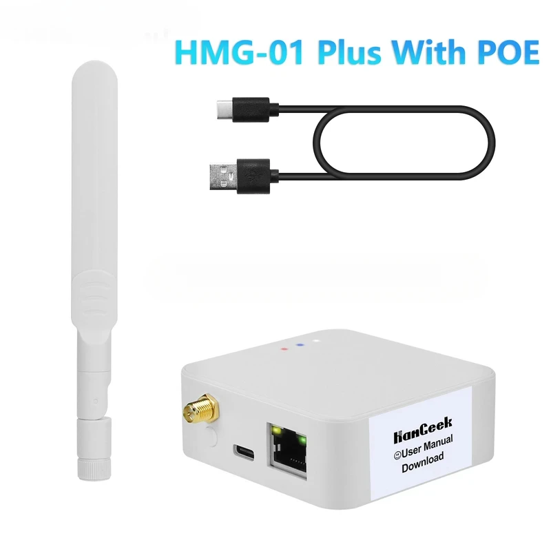 HamGeek HMG-01 Plus POE Universal ZigBee Coordinator CC2652P7 Module Black/White (USB Data Optional)