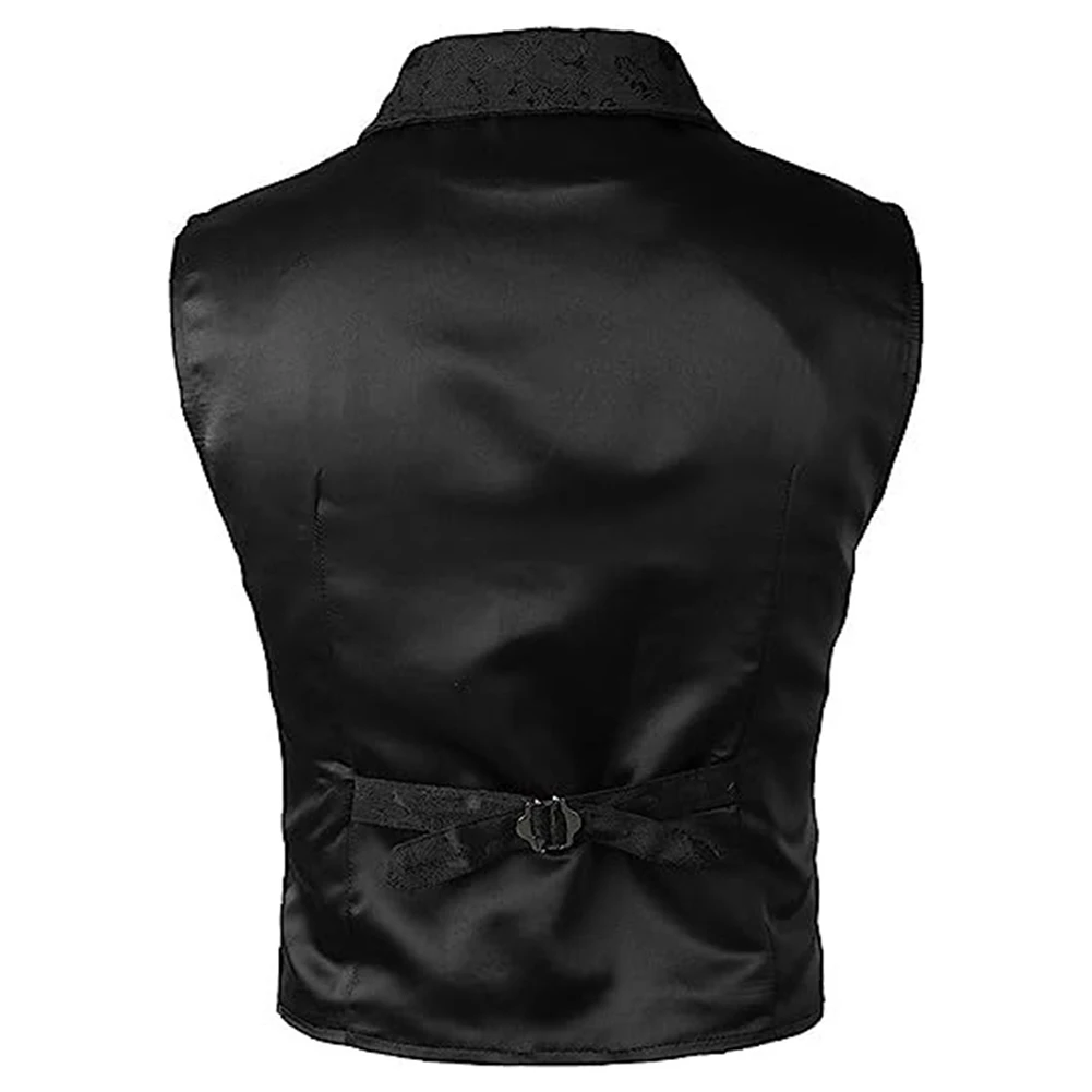 Comfortable Comfy Mens Tops Mens Waistcoat Daily Decorative Pattern Slim Fit Suit Business Suit Waistcoat Button