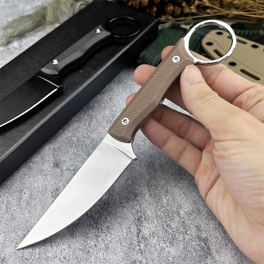 MKC الحرب الأغنام سكين مستقيم 8Cr13Mov Balde المحمولة للرجال والنساء صلابة عالية بقاء العسكرية التكتيكية سكاكين الجيب #1