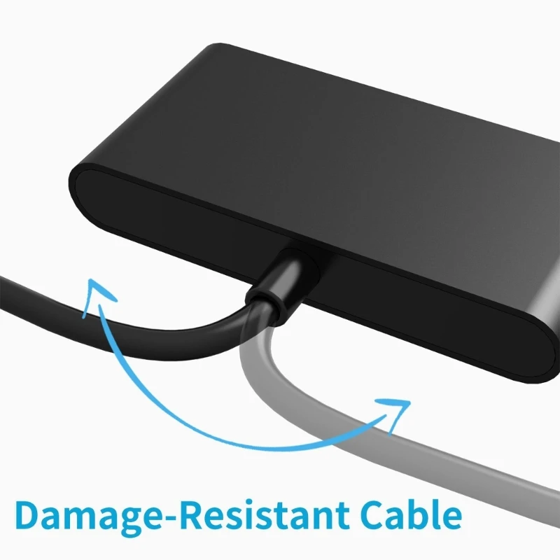 USB C Hub 4 Ports Typ C Splitter Datenübertragung Nur 5 Gbit/s Aluminiumlegierung Leichtgewichtler für Laptop, Desktop, Telefon,