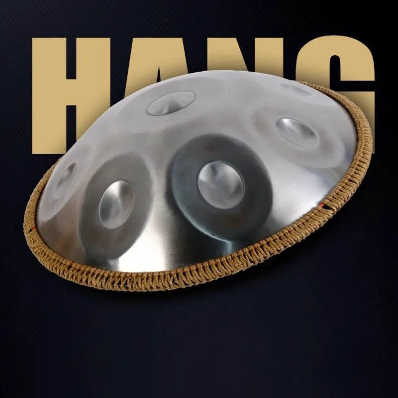 الفولاذ المقاوم للصدأ HandPan المهنية الكبار المبتدئين HandPans المحمولة 9 لهجة الدف يده 10 لهجة أدوات قرع