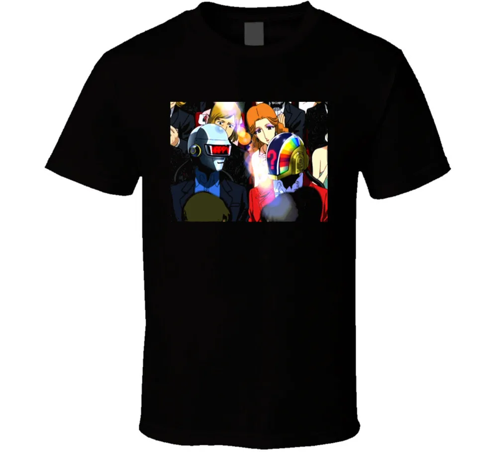 

Cool Daft Punk Intersella 5555 T Shirt A Man's Gift Designer Clothes Men Men's Cropped Gifts For Boyfriend Funny T-Shirt For Men
