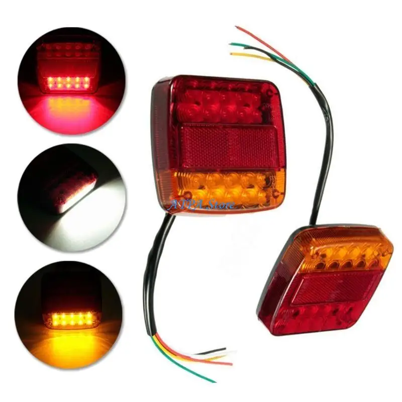 

U13C 20LEDs RV Turn Sequential Tail Marker Brake Stop Light Flowing Water Lamp