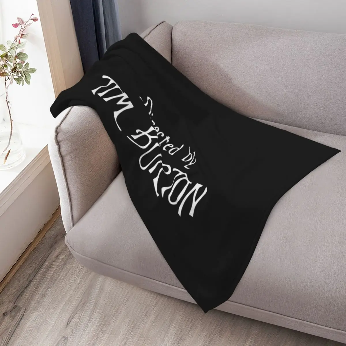 إخراج تيم بيرتون رمي بطانية الزخرفية منقوشة فاخرة رشاقته الثقيلة للنوم