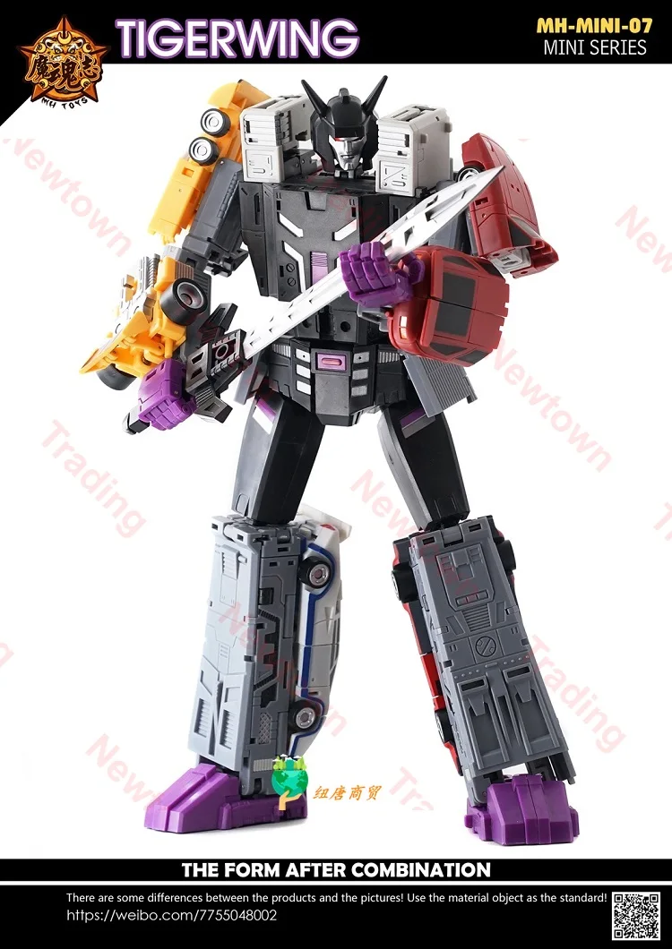 Transformation 5IN1 MHZ MH-MINI-07 Mini07 Mini-07 SPIELZEUG TIGERWING Motormaster Menasor Breakdown Wildrider Actionfigur