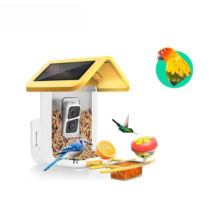 

Smart bird feeder with high definition camera, artificial intelligence bird recognition, solar outdoor wildlife camera