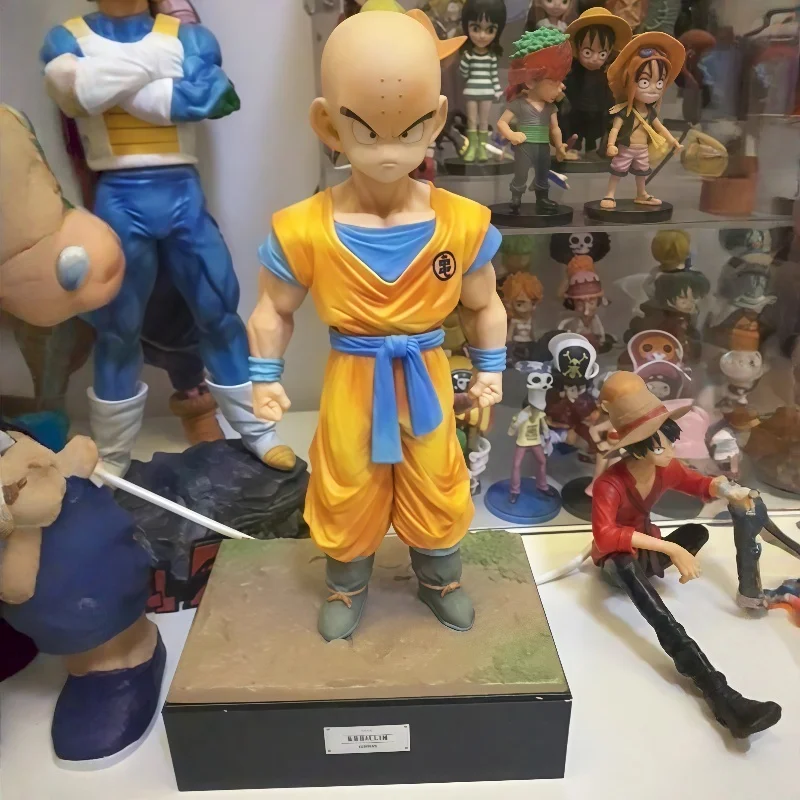 

Dragon Ball Gk Infinite Z Warrior Series Krillin Son Gohan Боевая подставка Модель Настольное украшение Коллекционные предметы Детская игрушка Gif