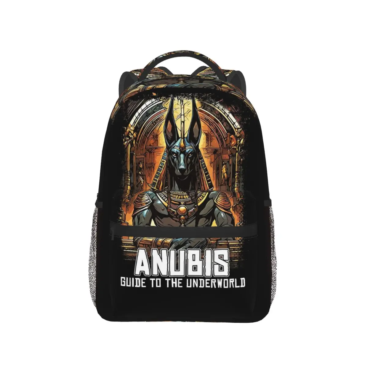 أنوبيس دليل الله المصري القديم إلى العالم السفلي حقائب الظهر بنين بنات حقيبة الكتب الطلاب الحقائب المدرسية حقيبة كتف للأطفال