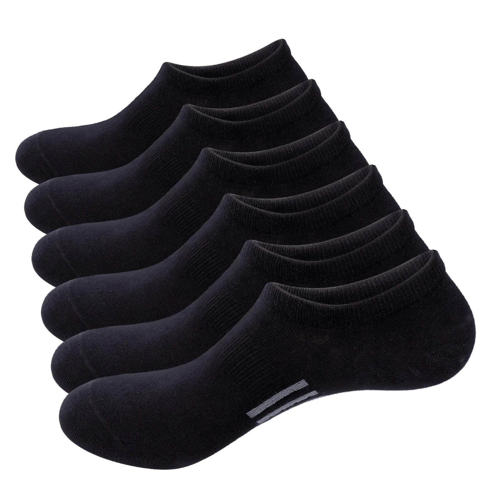 

YUEDGE No Show Socks Womens &Men Thin Non Slip Low Cut Athletic Hidden Liner for Sneakers Ankle Invisible Running Socks 6 Pairs